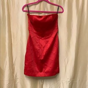 Strapless Red Dress Medium